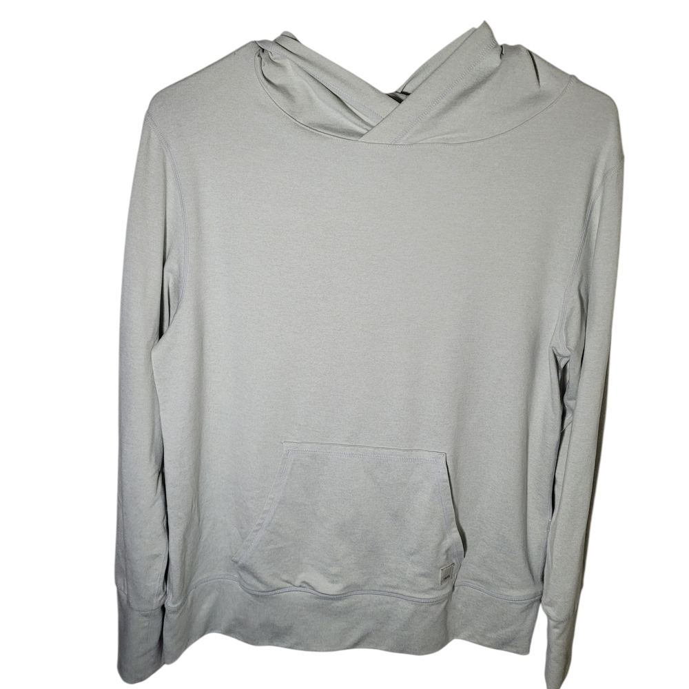 Vuori Light Gray Crossover Hoodie Pullover
